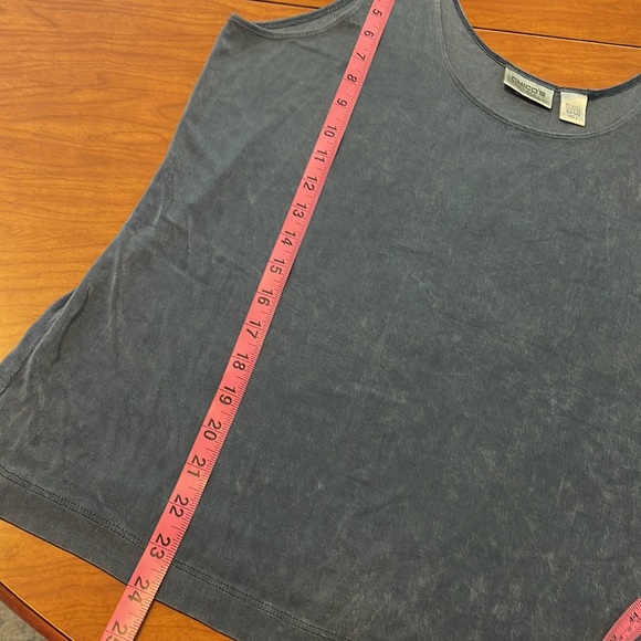 Chicos Travelers size 2 steel blue tank top size 12-14 - Picture 6 of 8